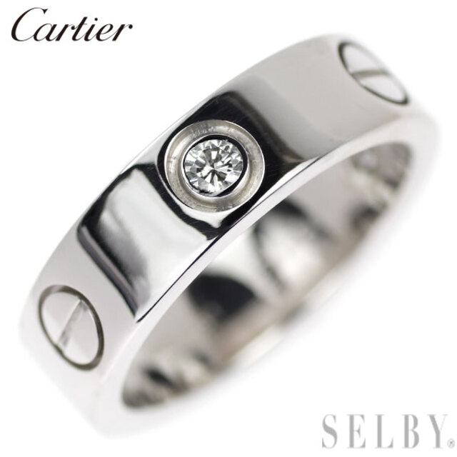 Cartier - カルティエ K18WG ダイヤモンド リング ラブ 53号