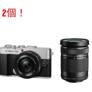 オリンパス(OLYMPUS)の新品･未開封 PEN E-P7 EZダブルズームキット シルバー(デジタル一眼)