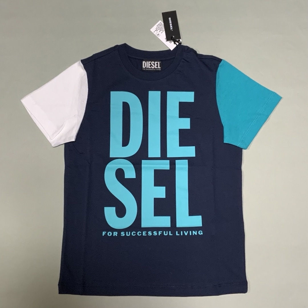 洗練されたデザイン　DIESEL　KIDS　Tシャツ　カラーブロック　12Y