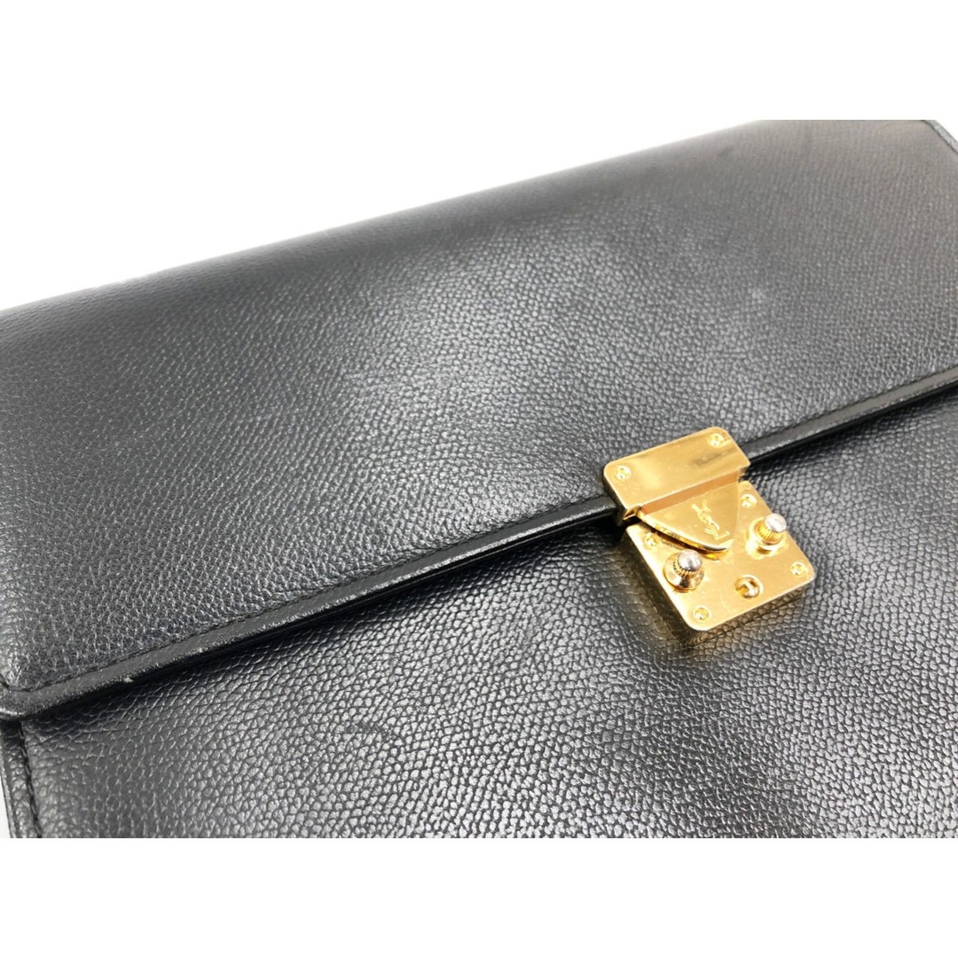 〇〇Yves Saint Laurent イブサンローラン クラッチバッグ セカンドバッグ ブラック