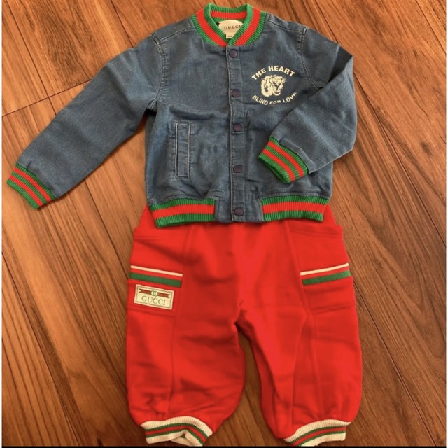 Gucci(グッチ)のグッチ　デニム　アウター　ジャンパー　ジージャン　ジャケット キッズ/ベビー/マタニティのキッズ服男の子用(90cm~)(ジャケット/上着)の商品写真