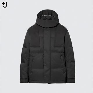 ユニクロ(UNIQLO)の21AW +J  ユニクロ ダウンオーバーサイズパーカ ダウン XS 黒(ダウンジャケット)