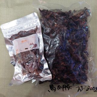 鹿肉馬肉豚肉セット350g 徳用ジャーキー つぶタイプ セール開催中 犬のおやつ(ペットフード)