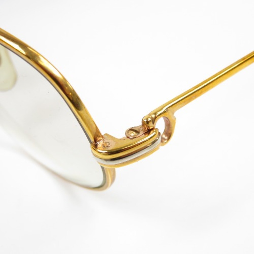 Cartier(カルティエ)の新品同様美品 CARTIER カルティエ SERIE トリニティ 眼鏡 メガネフレーム 度入り メガネ GP ゴールド【中古】 レディースのファッション小物(サングラス/メガネ)の商品写真
