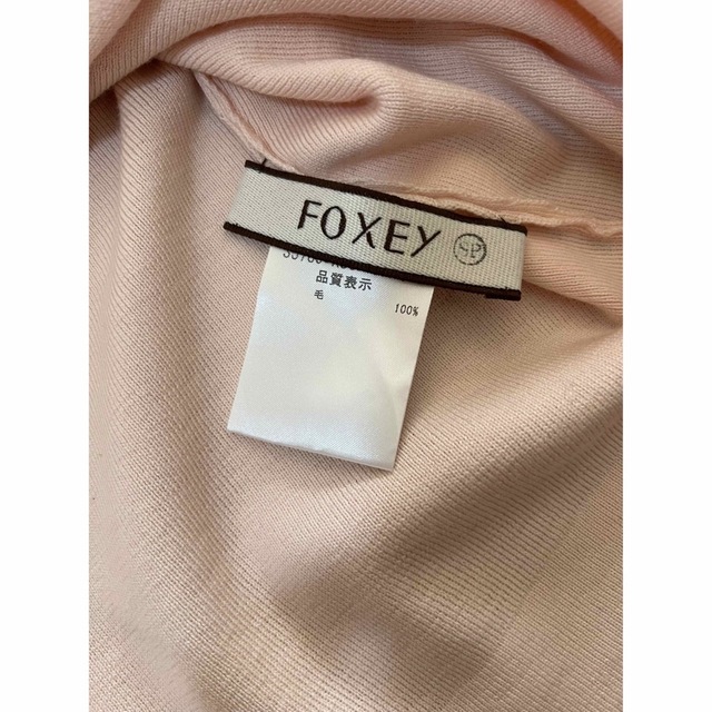 FOXEY(フォクシー)の美品 フォクシー カーディガン ボレロ 42 L ピンク 羽織 丸首 レディースのトップス(カーディガン)の商品写真