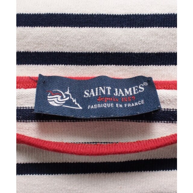 SAINT JAMES - SAINT JAMES Tシャツ・カットソー L 白x紺(ボーダー) 【古着】【中古】の通販 by RAGTAG