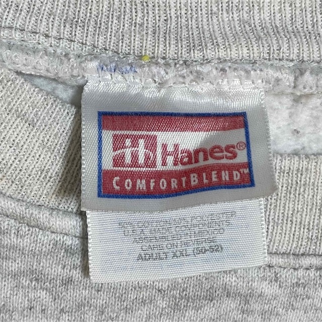 Hanes(ヘインズ)の【HANES】90s USA素材 プリント スウェット トレーナー US古着 メンズのトップス(スウェット)の商品写真