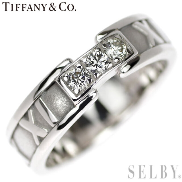優先配送 Tiffany & アトラス リング ダイヤモンド K18WG ティファニー - Co. リング(指輪)