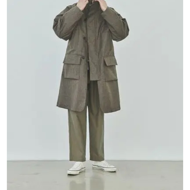 22AW STILL BY HAND / 3レイヤー素材 ハイカラ―コート-eastgate.mk