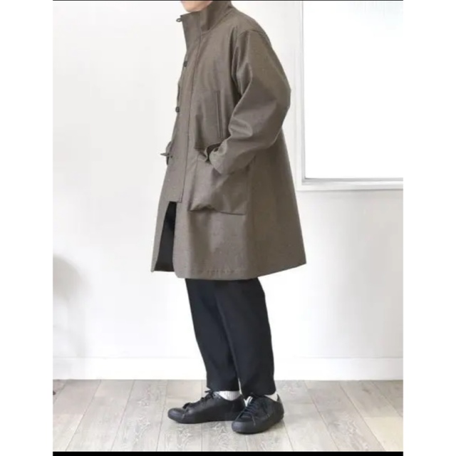 22AW STILL BY HAND / 3レイヤー素材 ハイカラ―コート-eastgate.mk