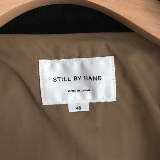 STILL BY HAND - 22AW STILL BY HAND / 3レイヤー素材 ハイカラ―コート