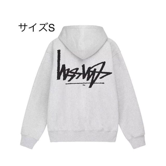 新品】stussy スウェットパーカー サイズS グレー シップアップ ...