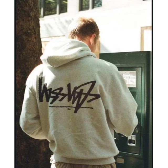 新品】stussy スウェットパーカー サイズS ブラック シップアップ