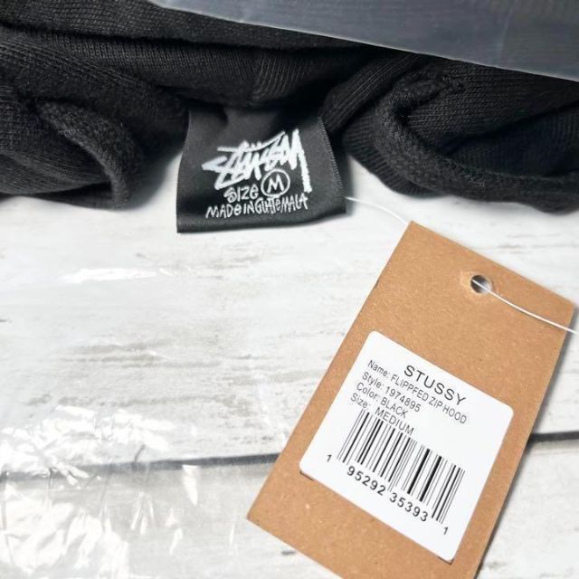 新品】stussy スウェットパーカー サイズS ブラック シップアップ
