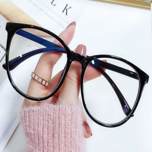 ブルーライトカット メガネ 黒縁 超軽量 UVカット 紫外線カット 伊達メガネ レディースのファッション小物(サングラス/メガネ)の商品写真