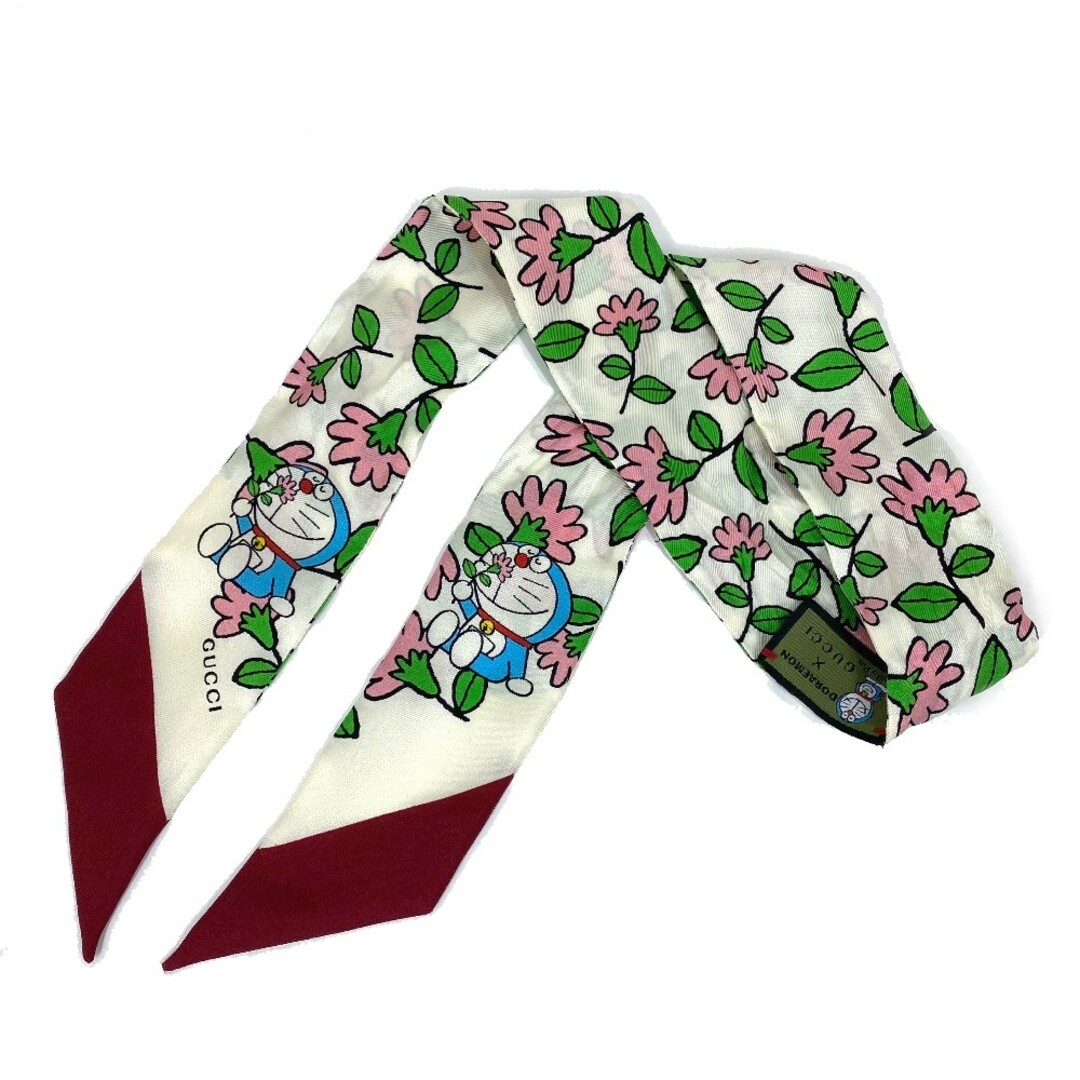 グッチ GUCCI スカーフ 656611 ドラえもん DORAEMON コラボ フローラ