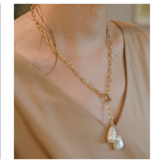 カスタネ(Kastane)の【美品】Kastane fiw. baroque pearl necklace(ネックレス)