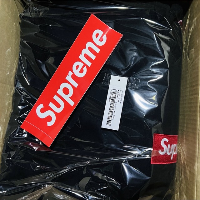 supreme box logo crewneck black large