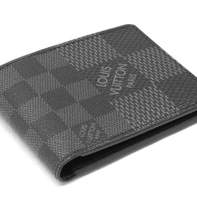 極美品★ルイヴィトン 二つ折り財布 ダミエ・グラフィット 3D J5733
