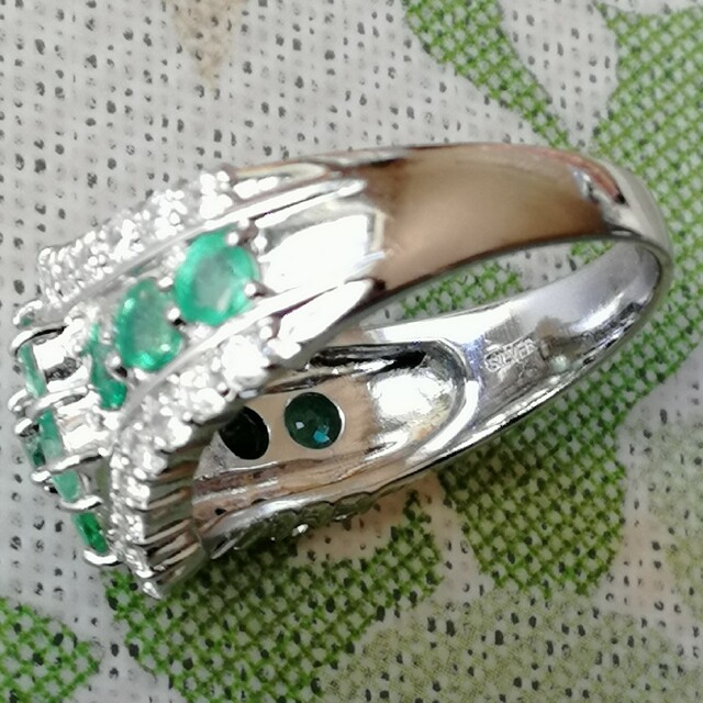 美品 エメラルド ダイヤモンド デザイン リング K18 U05797 kouzinatek.ma