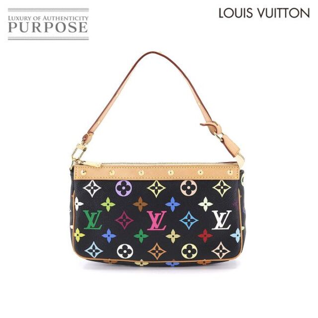 未使用 展示品 ルイ ヴィトン LOUIS VUITTON モノグラム マルチカラー ポシェット アクセソワール ハンド バッグ ノワール M92648 VLP 90178110型番刻印Ｍ９２６４８