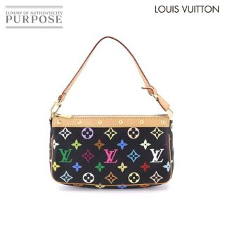 ルイヴィトン(LOUIS VUITTON)の未使用 展示品 ルイ ヴィトン LOUIS VUITTON モノグラム マルチカラー ポシェット アクセソワール ハンド バッグ ノワール M92648 VLP 90178110(ハンドバッグ)