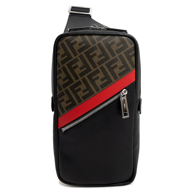 人気新品入荷 FENDI - FENDI(未使用 展示品) 7VZ033 ブラック レッド