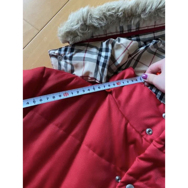 BURBERRY ロンドンレッドカラーダウンジャケットノバチェック-