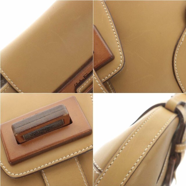Salvatore Ferragamo - Salvatore Ferragamo ワンショルダーバッグ ベージュの通販 by ベクトル ラクマ店| サルヴァトーレフェラガモならラクマ
