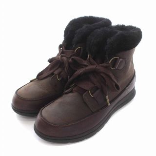 ソレル(SOREL)のソレル スノーブーツ エクスプローラーラックス ショート 防寒ブーツ US9 茶(登山用品)