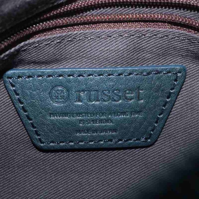 Russet(ラシット)のラシット ショルダーバッグ 3連 モノグラム 花柄 ナイロン 紺 白 レディースのバッグ(ショルダーバッグ)の商品写真
