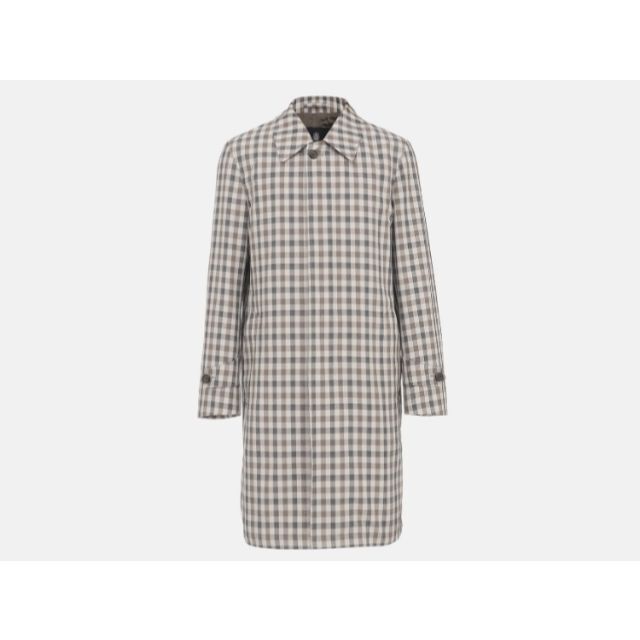 SALE Aquascutum BANK クラブ チェック バルマカーン コート99cmサイトから引用身幅