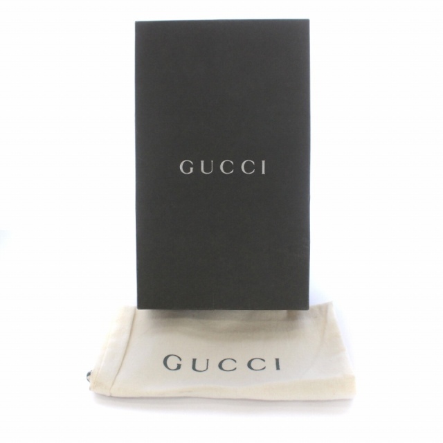 Gucci(グッチ)のグッチ ミュール サンダル ラウンドトゥ ハイヒール レザー 22.5cm 黒 レディースの靴/シューズ(ミュール)の商品写真