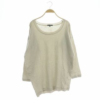 パドカレ(pas de calais)のパドカレ 長袖 カットソー Tシャツ プルオーバー 36 ライトグレージュ(カットソー(長袖/七分))