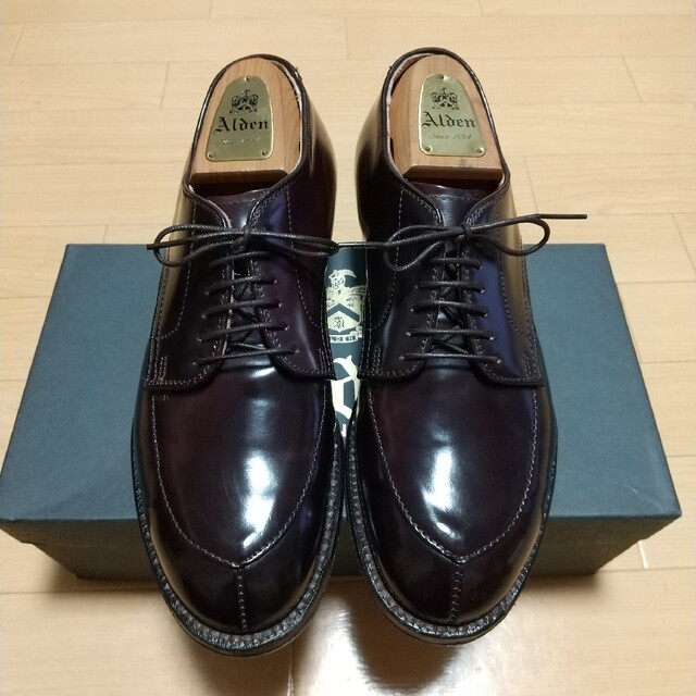 高質 Alden - 専用 付属品完備 Alden 54321 バーガンディ コードバン