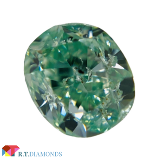 FANCY INTENSE BLUISH GREEN 0.529ct OV(その他)