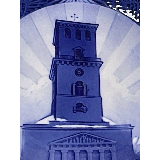 評価 DCストアロイヤルコペンハーゲン イヤープレート コペンハーゲンの聖母マリアの大聖堂 1949年 昭和24年 18cm 