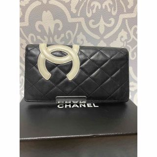 シャネル(CHANEL)の❤正規品美品❤CHANELシャネル カンボンライン 長財布(財布)