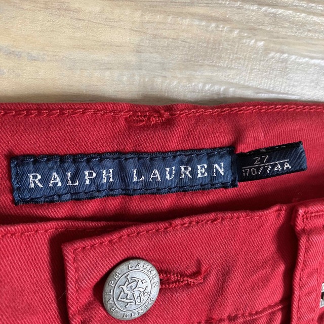Ralph Lauren(ラルフローレン)のラルフローレン　スリムパンツ　赤レッド　27サイズ170/74A メンズのパンツ(ワークパンツ/カーゴパンツ)の商品写真