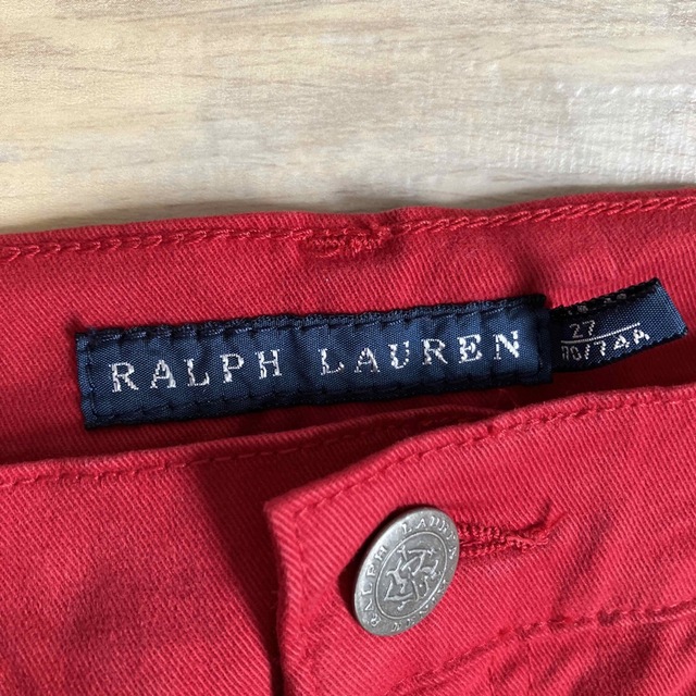 Ralph Lauren(ラルフローレン)のラルフローレン　スリムパンツ　赤レッド　27サイズ170/74A メンズのパンツ(ワークパンツ/カーゴパンツ)の商品写真