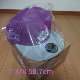 ニューエラー(NEW ERA)の59FIFTY Cleveland Indians “Neon Purple”(キャップ)