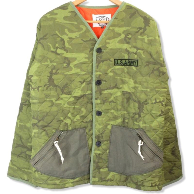 JOHN'S SURF QUILTING JACKET CAMO M 2