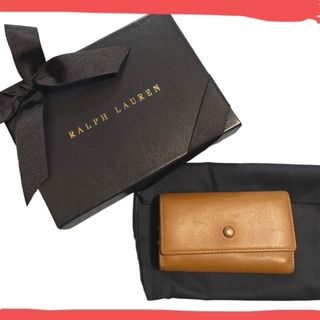 ラルフローレン(Ralph Lauren)の定2万8000円◆箱＆紙袋付き◆RALPH LAUREN ◆キーケース◆茶×紫(キーケース)