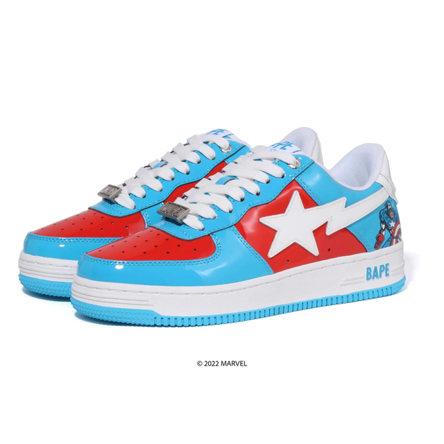 CAPTAIN AMERICA BAPE STA サイズ　23cm