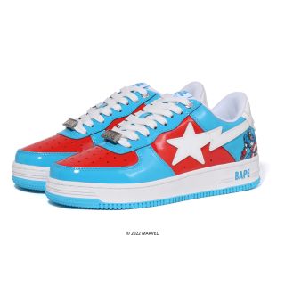 アベイシングエイプ(A BATHING APE)のCAPTAIN AMERICA BAPE STA サイズ　23cm(スニーカー)