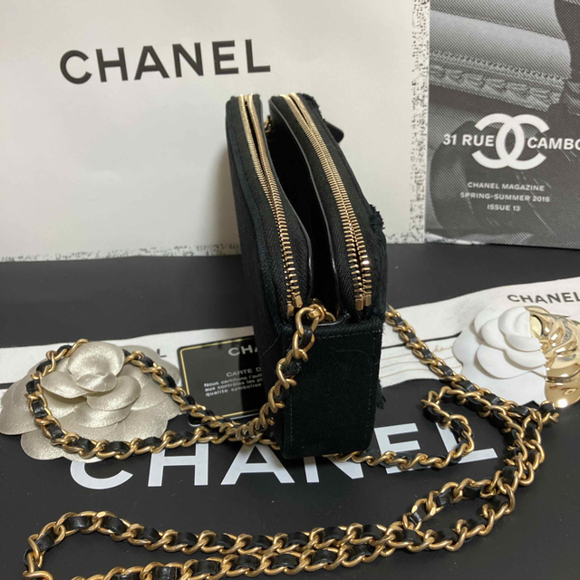 CHANEL(シャネル)の専用♡超美品♡チェーンウォレットショルダー バッグ デニム 正規品 レディースのバッグ(ショルダーバッグ)の商品写真