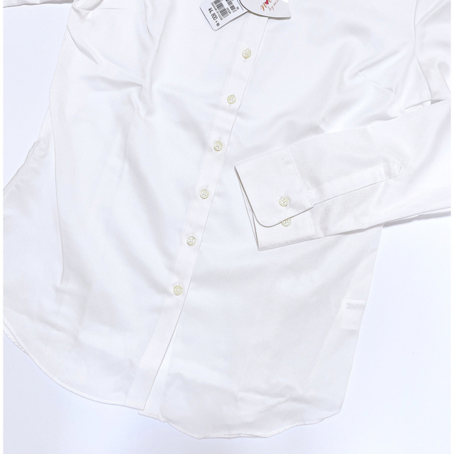 青山(アオヤマ)の洋服の青山　綿100% ノンアイロンMAX ブラウス　　シャツ　長袖　9号 レディースのトップス(シャツ/ブラウス(長袖/七分))の商品写真
