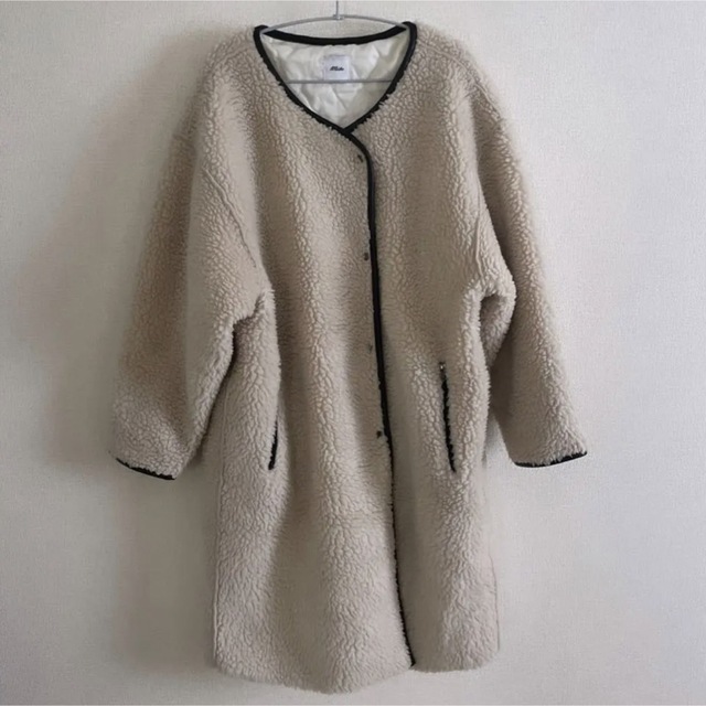 mite ミテ　ボアコート　コート レディースのジャケット/アウター(ロングコート)の商品写真