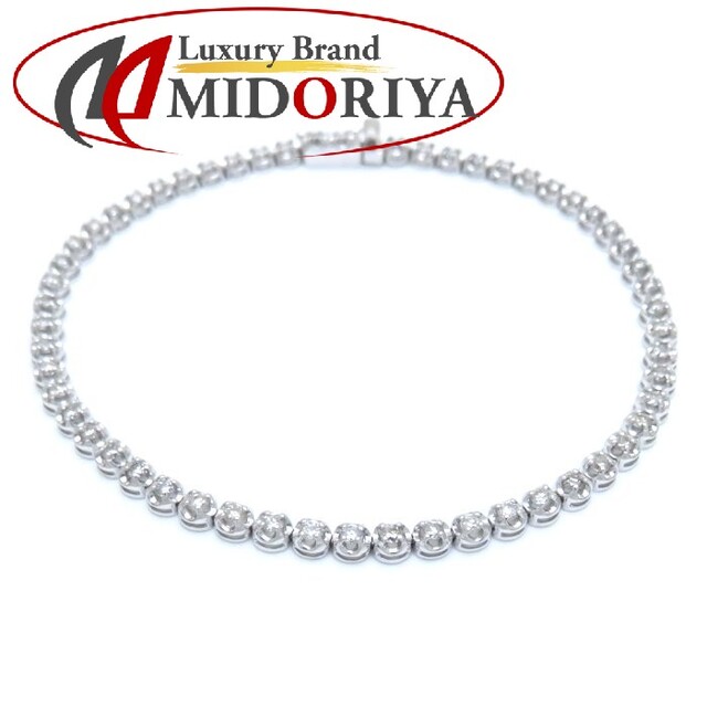 定番の中古商品 テニス ブレスレット ダイヤモンド1.00ct K18WG