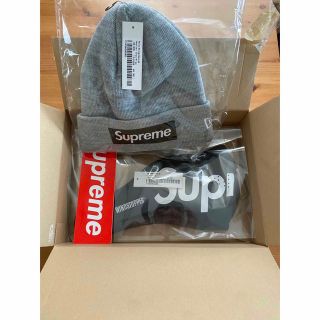 シュプリーム(Supreme)のSupreme New Era Box Logo Beanie Gray(ニット帽/ビーニー)